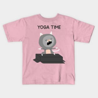 Cat Design- Yoga Kids T-Shirt
